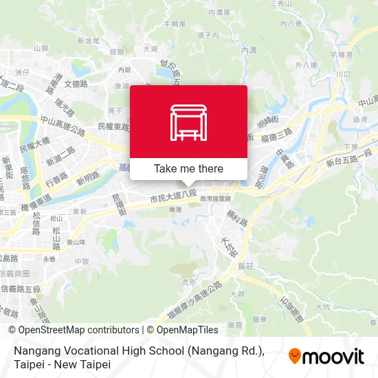 南港高工(南港路) Nangang Vocational High School (Nangang Rd.) map