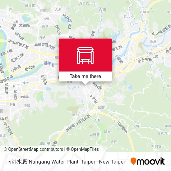 南港水廠 Nangang Water Plant地圖
