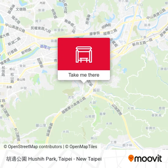 胡適公園 Hushih Park map