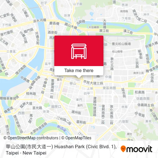華山公園(市民大道一) Huashan Park (Civic Blvd. 1) map