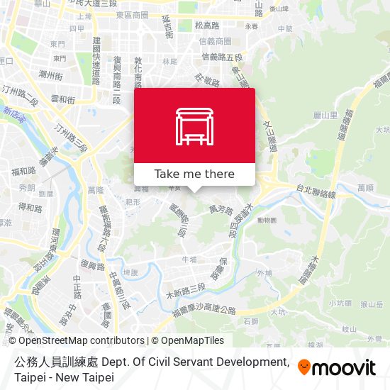 公務人員訓練處 Dept. Of Civil Servant Development map