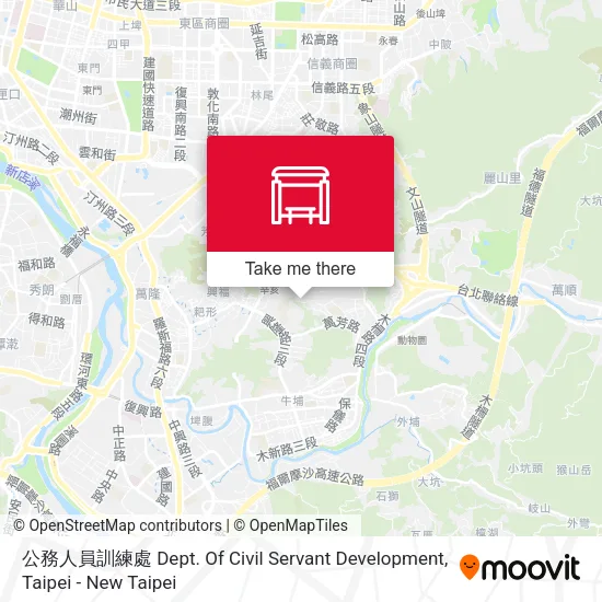 公務人員訓練處 Dept. Of Civil Servant Development地圖