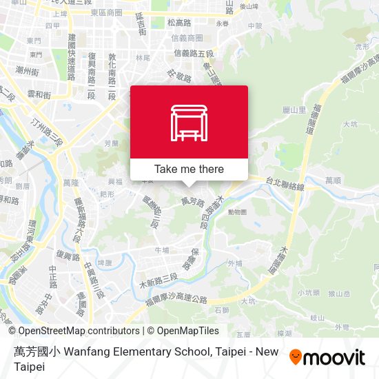 萬芳國小 Wanfang Elementary School地圖