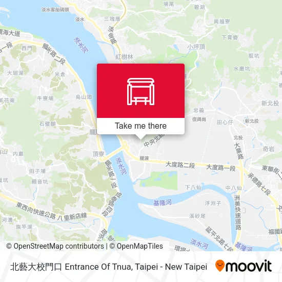 北藝大校門口 Entrance Of Tnua map