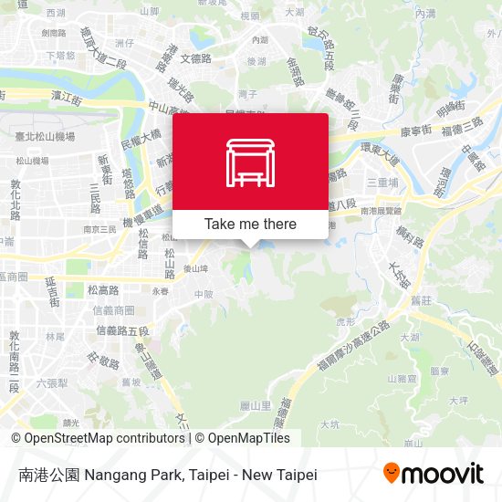 南港公園 Nangang Park地圖
