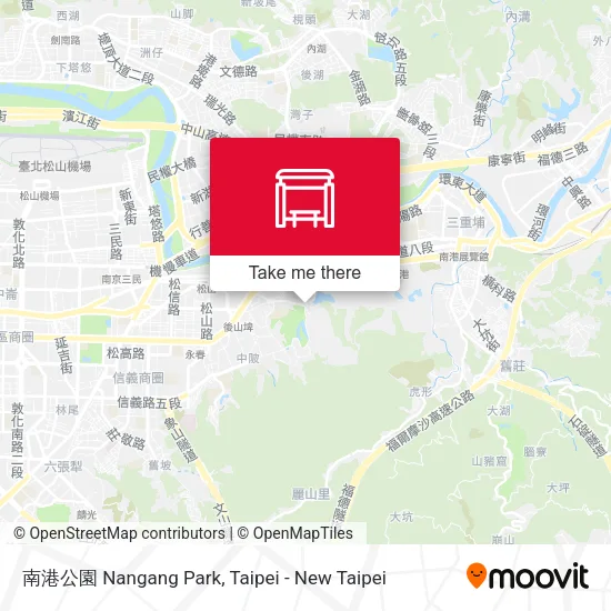 南港公園 Nangang Park地圖