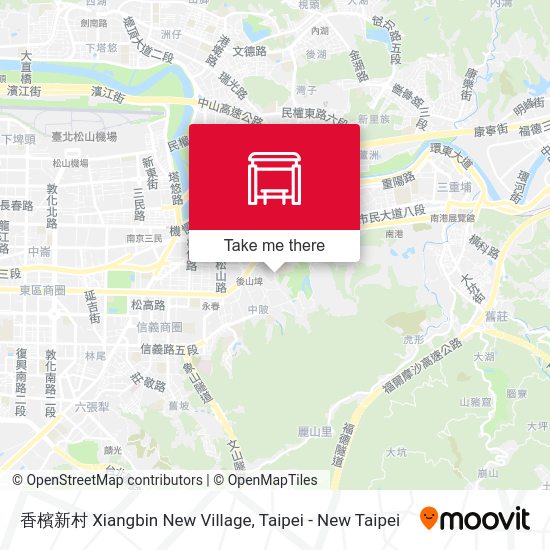 香檳新村 Xiangbin New Village map