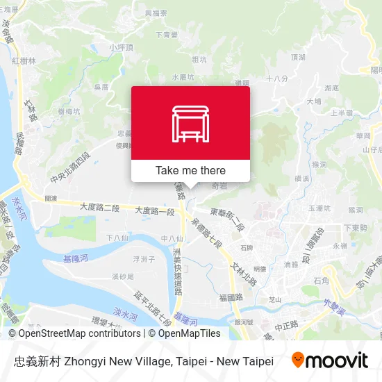 忠義新村 Zhongyi New Village map