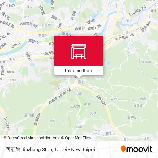 舊莊站 Jiuzhang Stop map