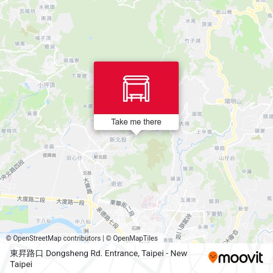 東昇路口 Dongsheng Rd. Entrance map
