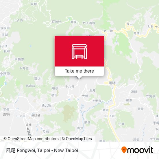 風尾 Fengwei map