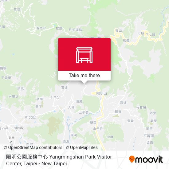 陽明公園服務中心 Yangmingshan Park Visitor Center map