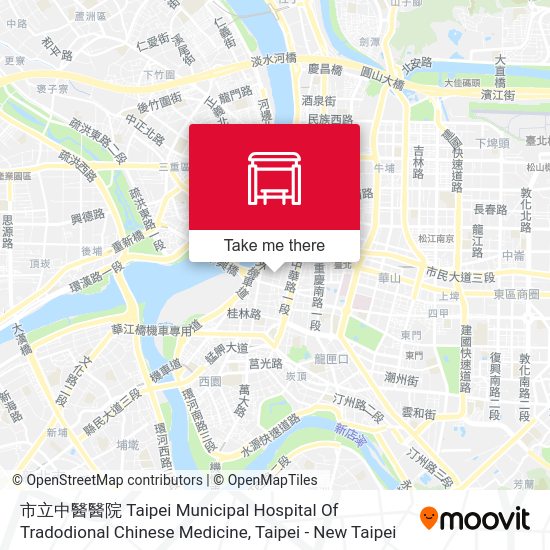 市立中醫醫院 Taipei Municipal Hospital Of Tradodional Chinese Medicine map