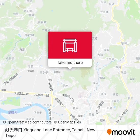 銀光巷口 Yinguang Lane Entrance map