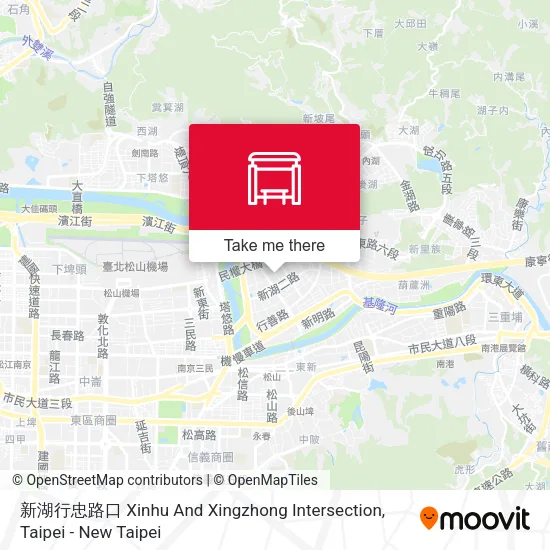 新湖行忠路口 Xinhu And  Xingzhong Intersection map