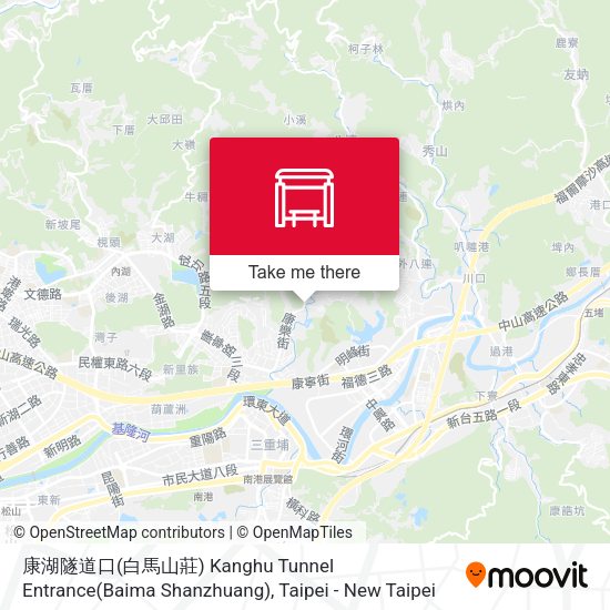 康湖隧道口(白馬山莊) Kanghu Tunnel Entrance(Baima Shanzhuang)地圖
