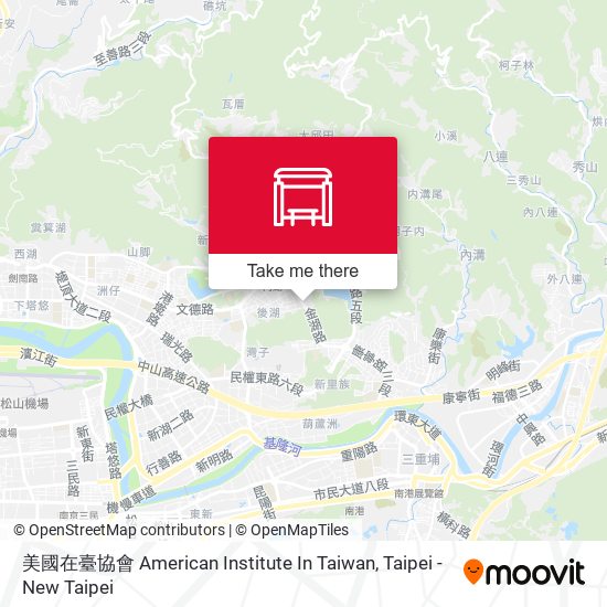 美國在臺協會 American Institute In Taiwan map