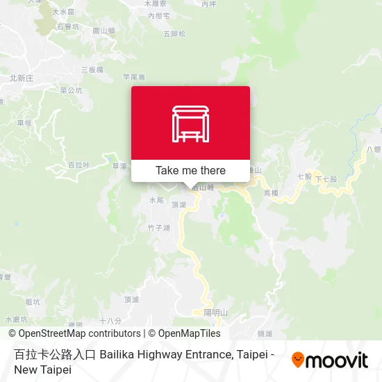 百拉卡公路入口 Bailika Highway Entrance map
