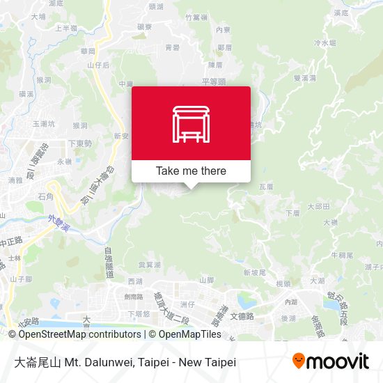 大崙尾山 Mt. Dalunwei地圖