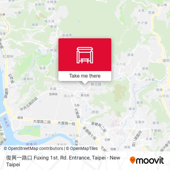 復興一路口 Fuxing 1st. Rd. Entrance map