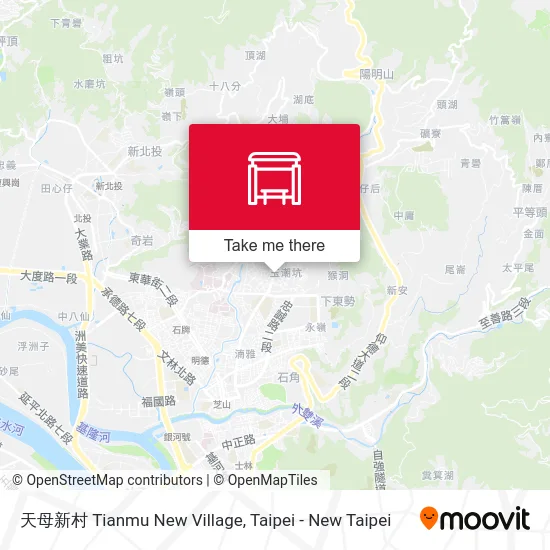 天母新村 Tianmu New Village map