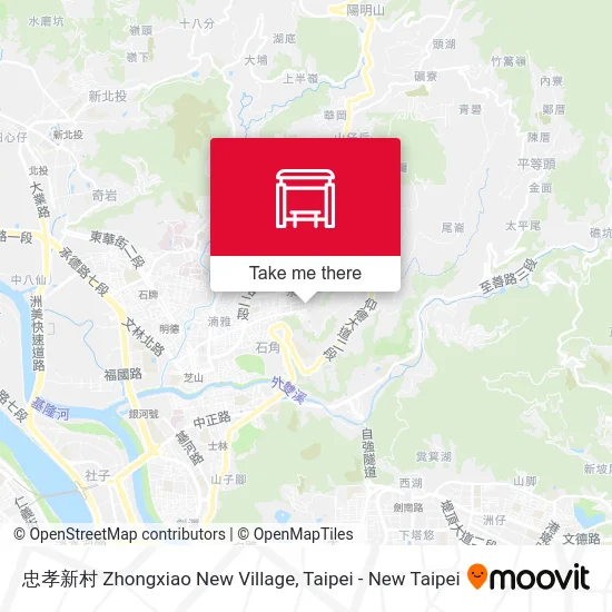 忠孝新村 Zhongxiao New Village map