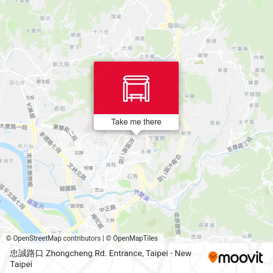 忠誠路口 Zhongcheng Rd. Entrance map