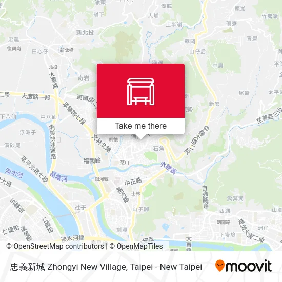 忠義新城 Zhongyi New Village map