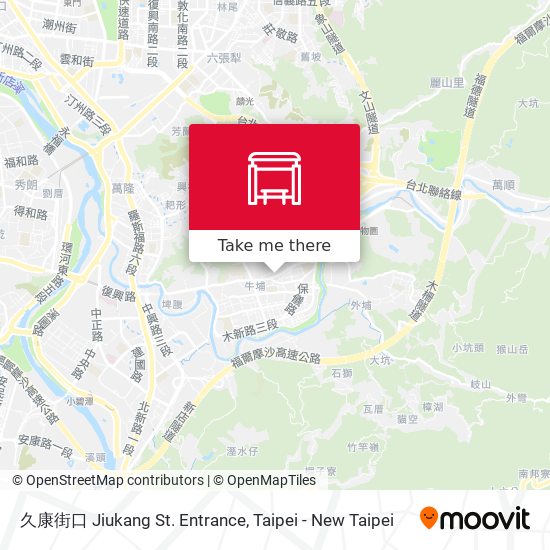 久康街口 Jiukang St. Entrance map