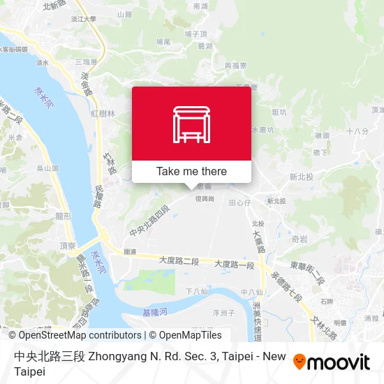 中央北路三段 Zhongyang N. Rd. Sec. 3 map