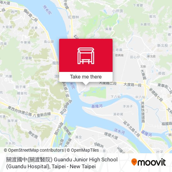 關渡國中(關渡醫院) Guandu Junior High School (Guandu Hospital) map