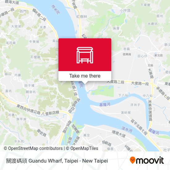 關渡碼頭 Guandu Wharf地圖