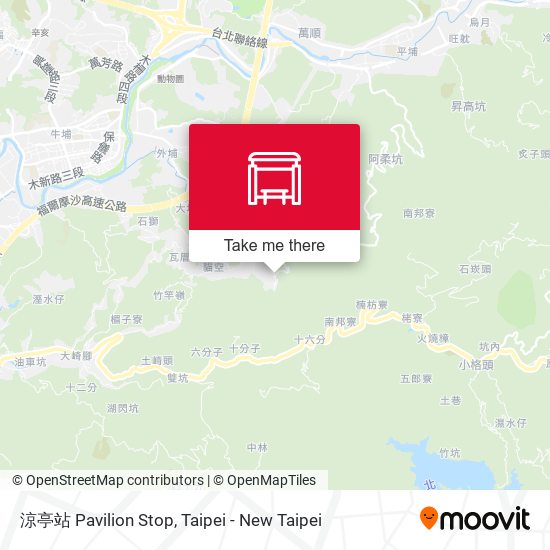 涼亭站 Pavilion Stop地圖