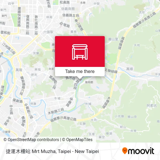 捷運木柵站 Mrt Muzha地圖