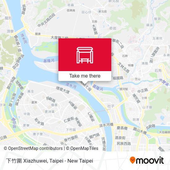 下竹圍 Xiazhuwei map