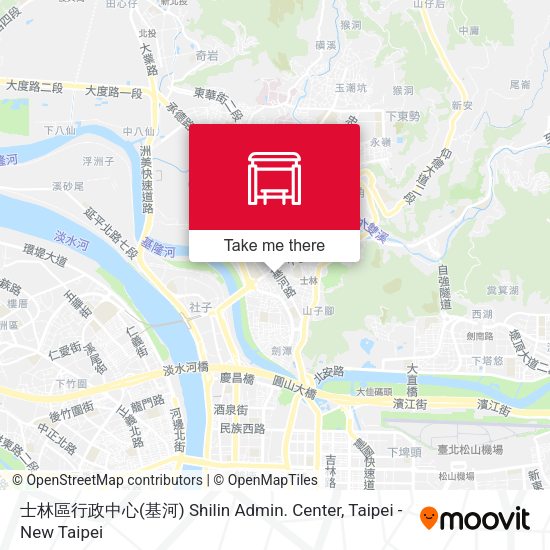 士林區行政中心(基河) Shilin Admin. Center地圖
