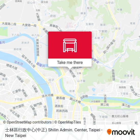 士林區行政中心(中正) Shilin Admin. Center地圖