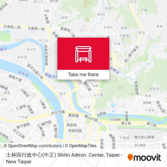 士林區行政中心(中正) Shilin Admin. Center地圖