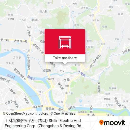 士林電機(中山德行路口) Shilin Electric And Engineering Corp. (Zhongshan & Dexing Rd. Entrance)地圖
