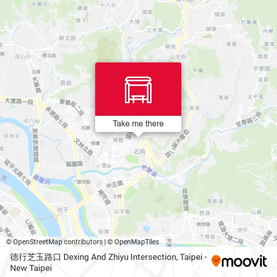 德行芝玉路口 Dexing And Zhiyu Intersection地圖