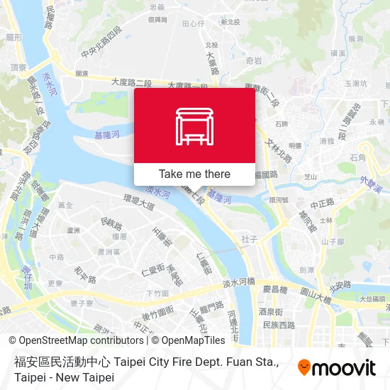 福安區民活動中心 Taipei City Fire Dept. Fuan Sta. map