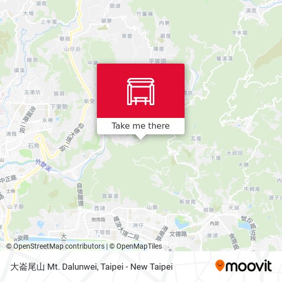 大崙尾山 Mt. Dalunwei地圖