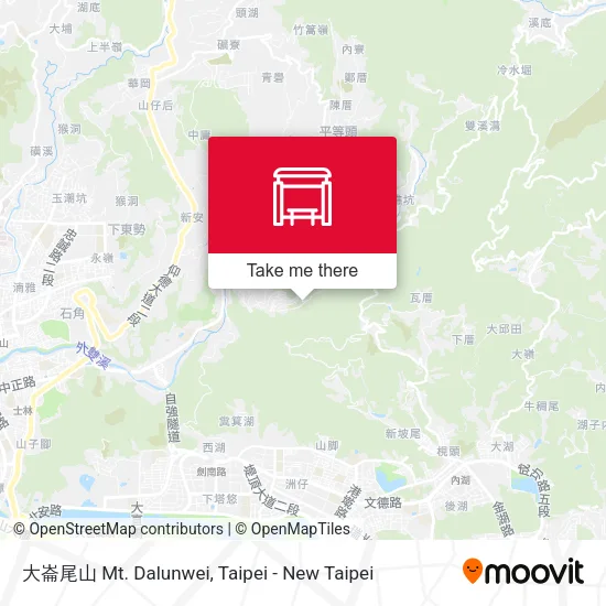 大崙尾山 Mt. Dalunwei map