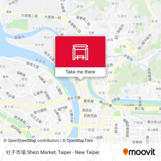 社子市場 Shezi Market map