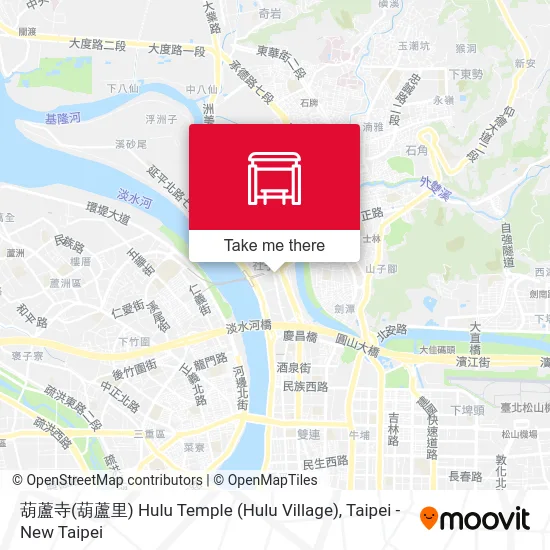 葫蘆寺(葫蘆里) Hulu Temple (Hulu Village)地圖