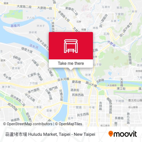 葫蘆堵市場 Huludu Market map