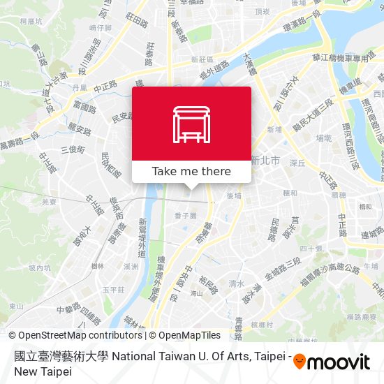 國立臺灣藝術大學 National Taiwan U. Of Arts map