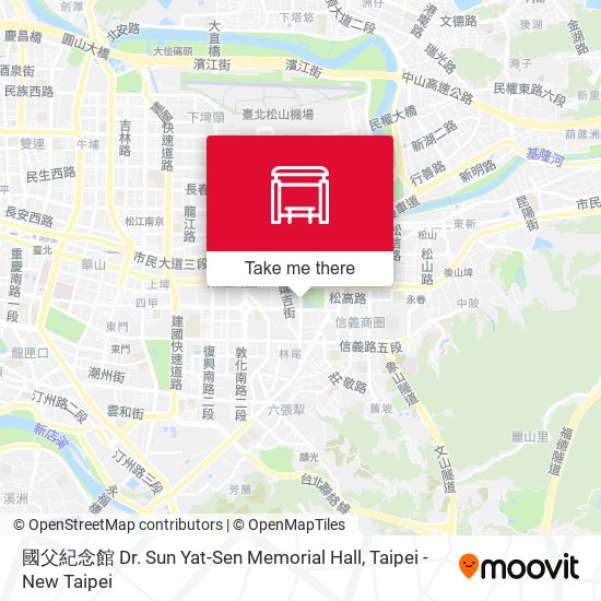國父紀念館 Dr. Sun Yat-Sen Memorial Hall map