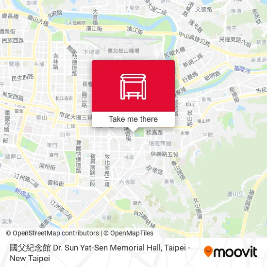 國父紀念館 Dr. Sun Yat-Sen Memorial Hall map