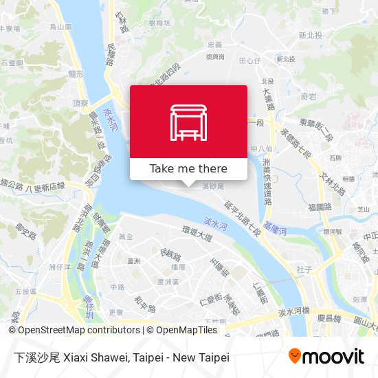 下溪沙尾 Xiaxi Shawei map